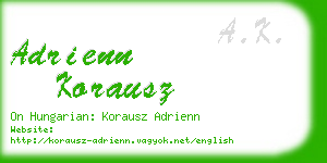 adrienn korausz business card